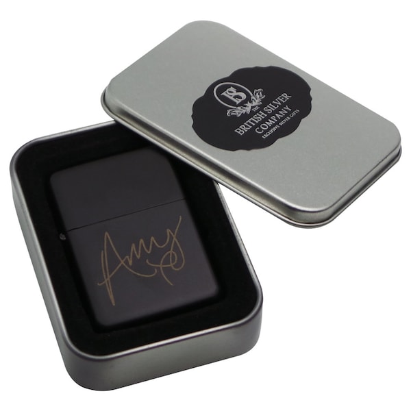 Amy Winehouse Cigarette Cigare BBQ Briquet Personnalisé Gravé Cadeaux Rehab Retour à Noir Repro Autographe Personnalisé Gravure Personnalisée