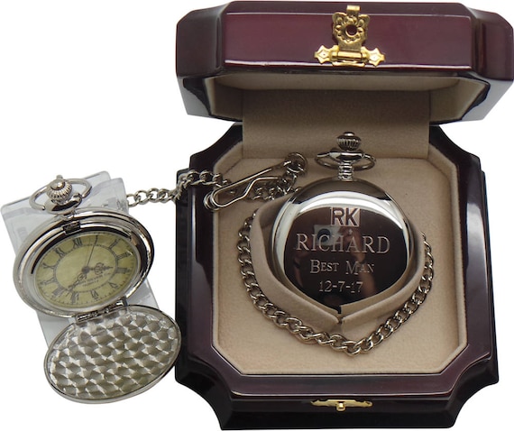 Incisione personalizzata Orologi da sposa Orologio da tasca in