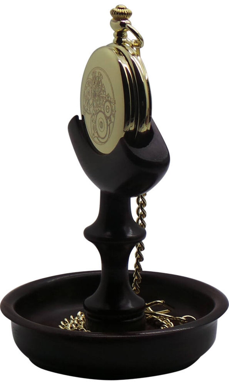 Luxury Wooden Pocket Watch Display Stand Holder Hanger Hand Etsy