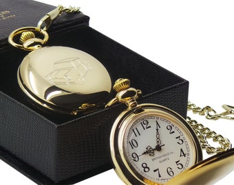 Classic Mini Motor Car Gold Pocket Watch  Luxury Gift Case with Certificate based on a Classic 1960's model Luxury Gift Box and Certificate