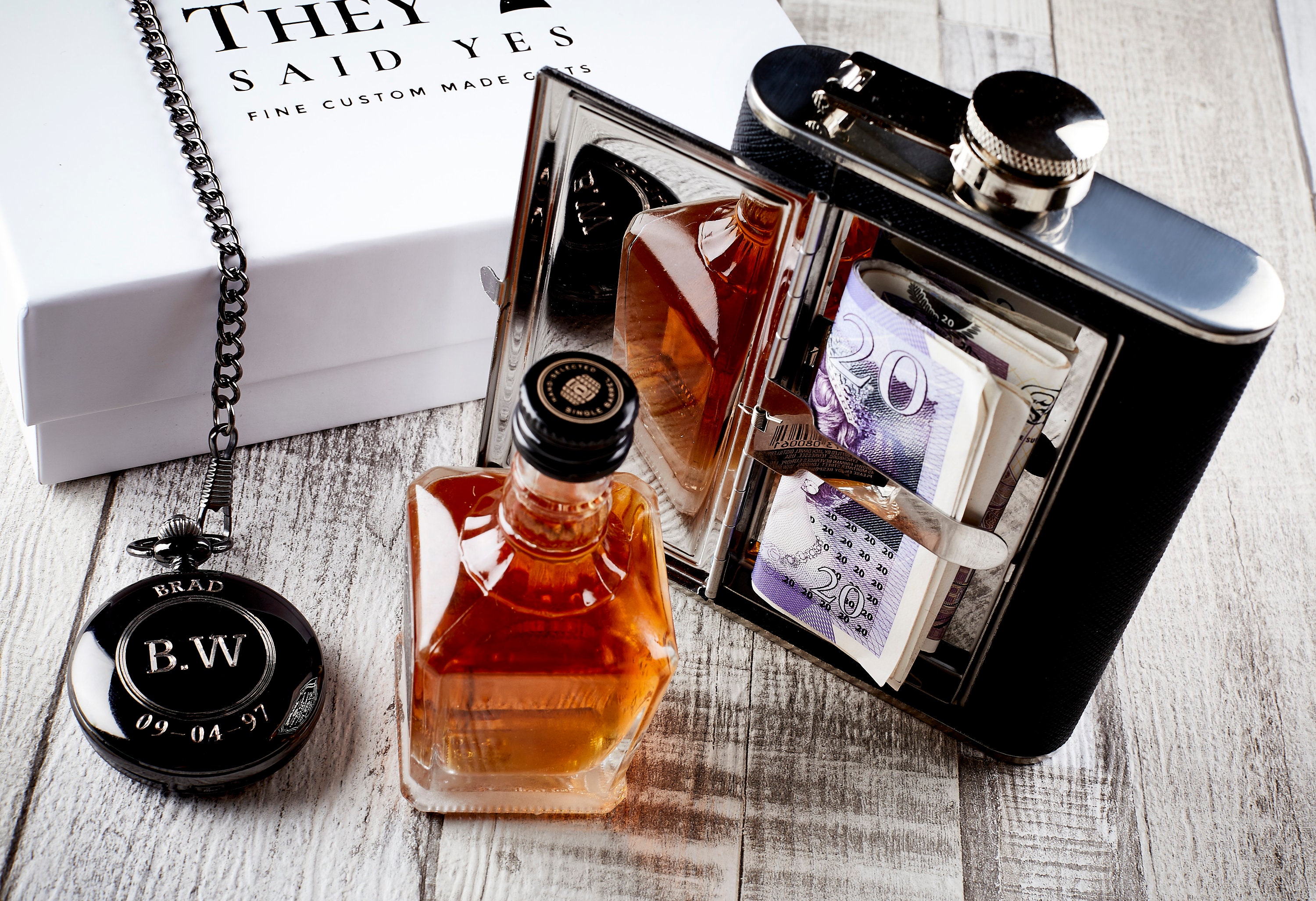 Flask With Cigarettes