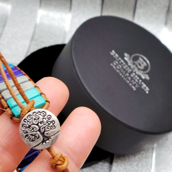 Bracelet Chakra dans la boîte de cadeau de luxe Cas Yoga Guérison Récupération Faith Cadeaux Bouddha Arbre de vie Bijoux Unisex Mens Femmes Méditation Sagesse