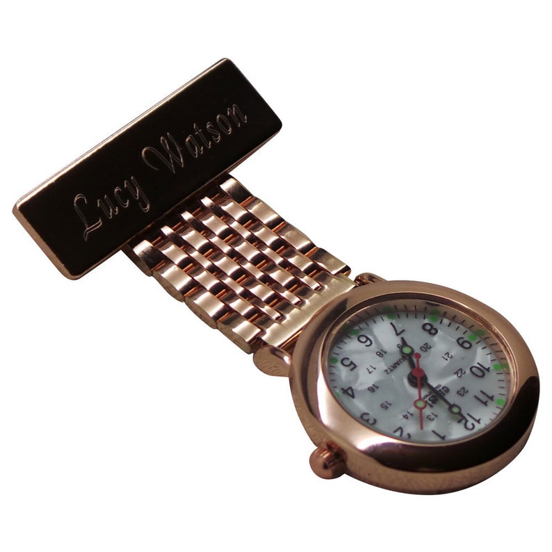 Personalised Nurses Fob Watch 18k Silver Carer Medic Doctor Etsy UK