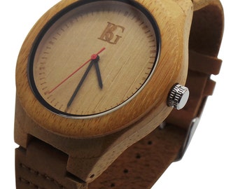Aangepast gegraveerd houten horloge luxe polshorloge voor mannen vrouwen grote dame heren unisex houten geschenkdoos gepersonaliseerde geheime boodschap monogram