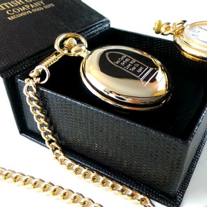 Ian Curtis Joy Division 24k Gold Plated Pocket Watch in Luxury Gift box Case with Certificate Love Will Tear Us Apart Memorial Headstone