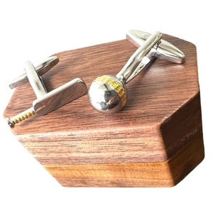 thumbnail image 2 of Cricket Bat And Wicket Cufflinks | Cricket Cufflinks Gift Ideas 2 of 12