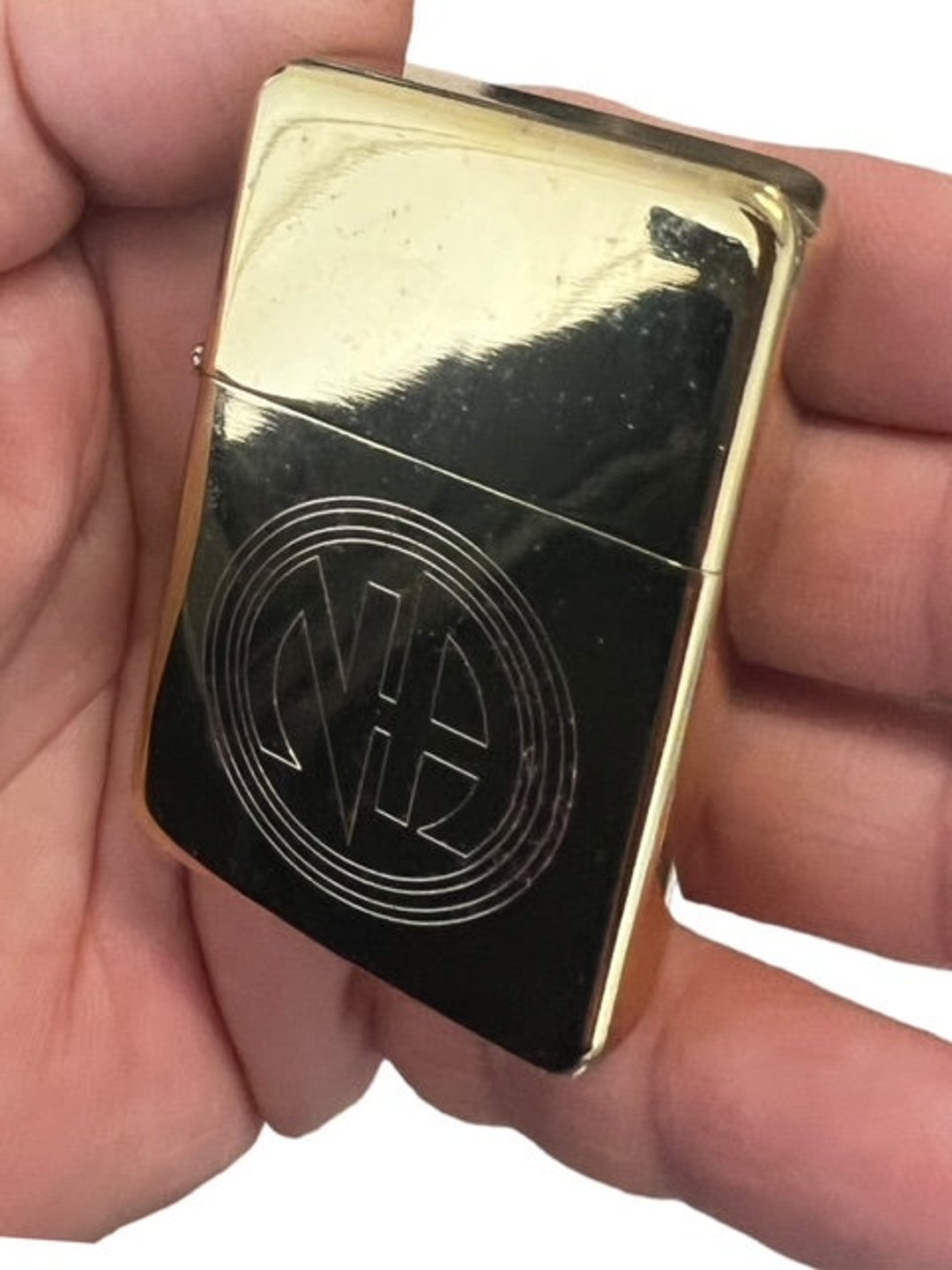 NA Engraved Gold Lighter Cigarette Lighter Personalised Narcotics