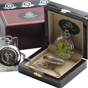 Anne Lister Portrait Ladies Pocket Watch and Chain Personalised Engraved Gentleman Jack Gay Lesbian Diary History Love Lux Wooden Gift Case