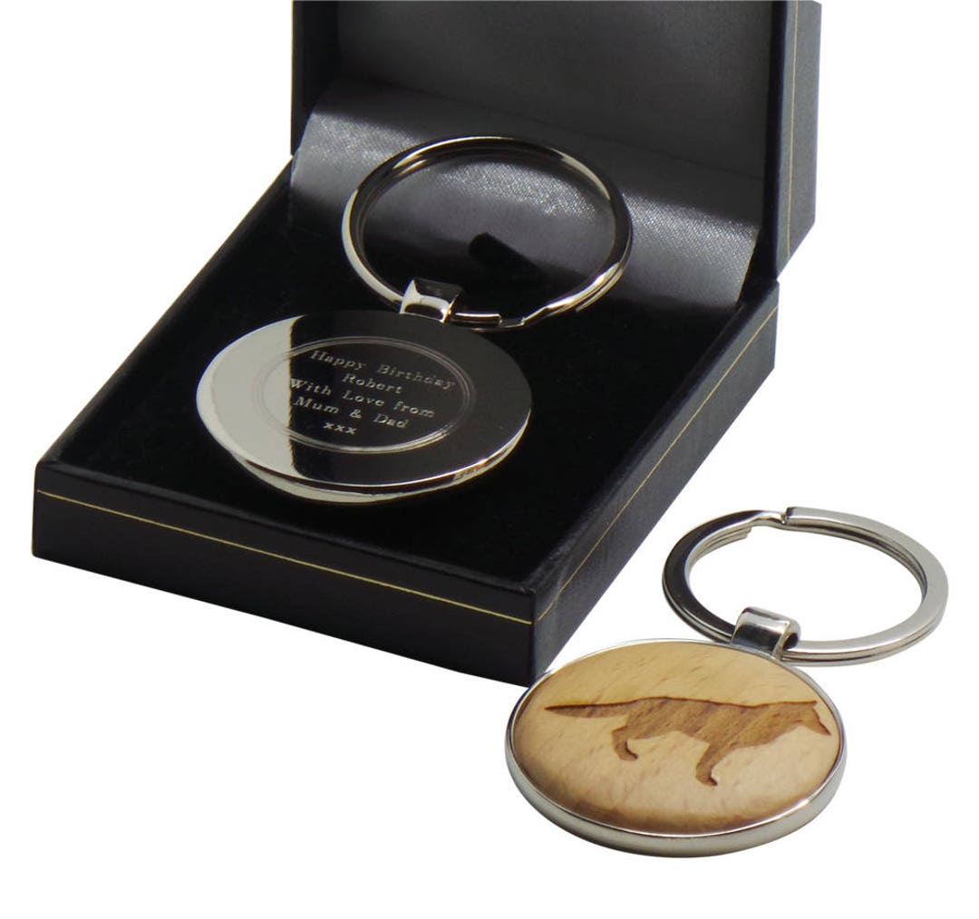 German Shepherd Dog Keychain – Stainless Steel – Alsatian Breed Gift