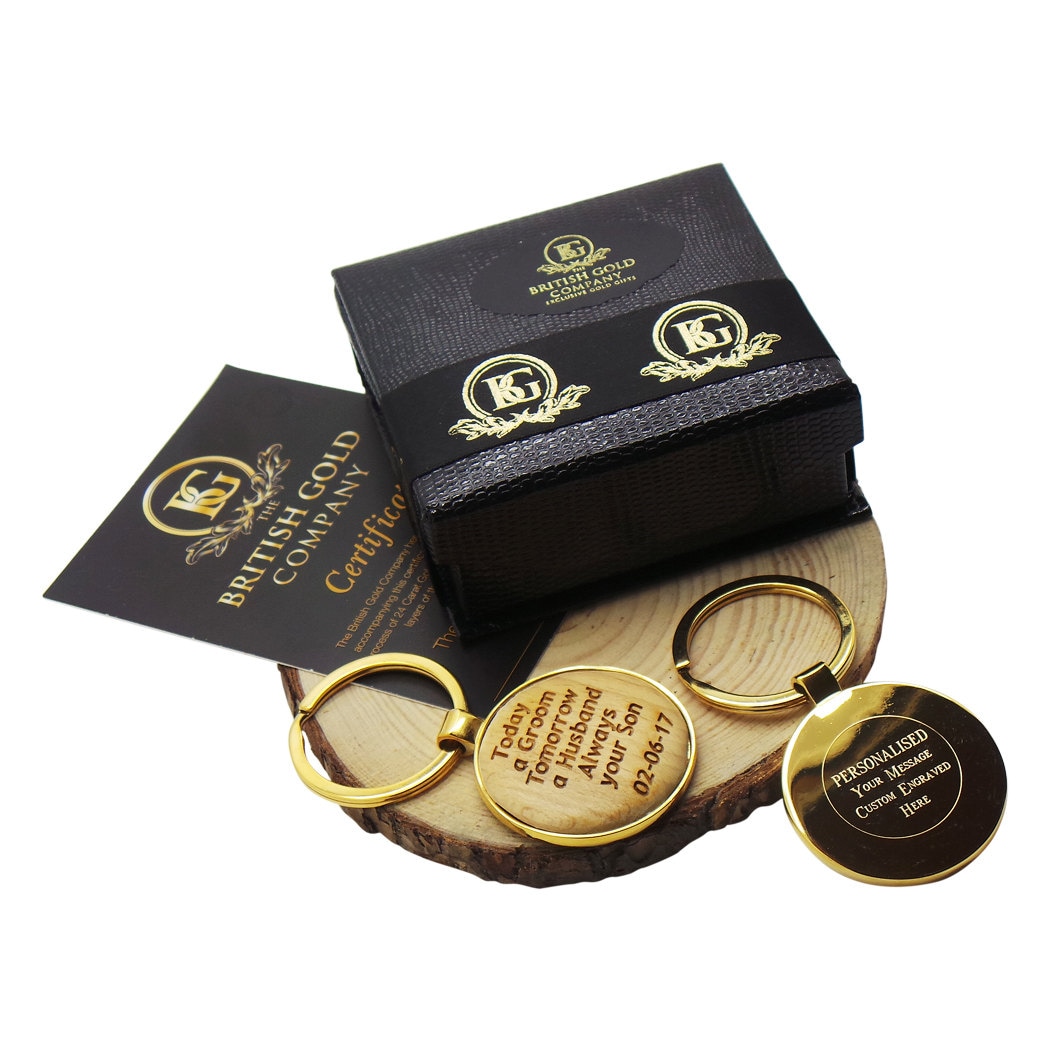 Personalised Groomsmen Gift Keyring Wedding Thank You Gift Best - Foto 9