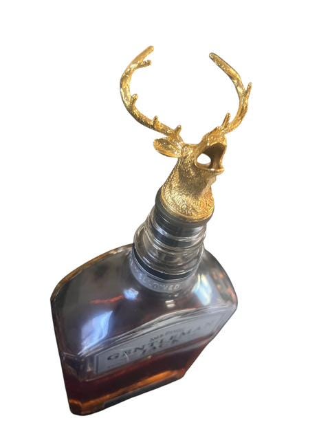 Dzmuero Verseurs De Bouteille Tête De Cerf Argent - Verseurs à Spiritueux Vintage Durables Pour 18-20 Mm