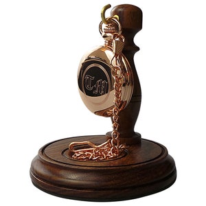 Wooden Pocket Watch Display Stand Holder Hanger Holder Luxury Hand Crafted from Real Wood Special Low Price Offer