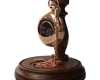 Wooden Pocket Watch Display Stand Holder Hanger Holder Luxury Hand Crafted from Real Wood Special Low Price Offer