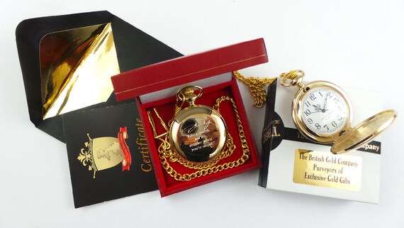 Orologio da tasca personalizzato John Wayne rivestito in oro | Etsy Italia