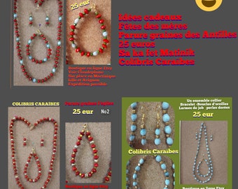 Caribbean seed adornment of your choice