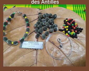 Kit Bracelets graines Perles de Zanzibar