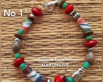 Bracelet graines des Antilles  perles