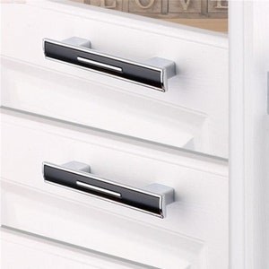 Modern Cabinet Handles Pulls White Black Silver Dresser Handles Drawer Pull Handles Kitchen Pulls  Handle Modern Furniture Hardware