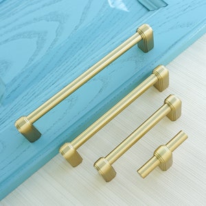 3.78" 5" 6.3" Solid Brass Dresser Knobs Drawer Pulls Handles Kitchen Pulls Cabinet Door Handles Cupboard Closet Handles 96 128 160 mm