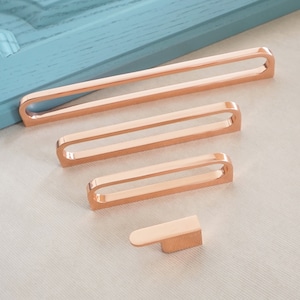 3.78'' 5'' 7.55" 12.6" Rose Gold  Kitchen Pulls  Knobs Drawer Pulls and knobs Handles Dresser Pulls Knob Kitchen handles Closet Handles 93