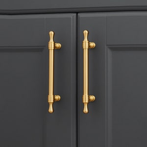 3.78" 5" 6.3"7.55" 8.8"12.6‘Solid Brass Dresser Knob Drawer Pull Handles Kitchen Pulls Cabinet Handles Cupboard Closet Handles 96 128 160 mm