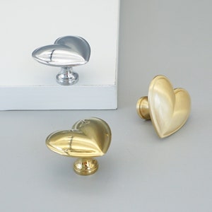 Brass Heart Knobs Wardrobe Knob Creative Cabinet Knobs American Brass Pull Knobs Drawer Knobs Dresser Knobs Cabinet Hardware