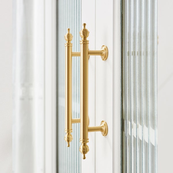 3.78"5"Solid Brass Drawer Knobs Pulls Gold Kitchen Door Handle Dresser Knob Handle Gift Cupboard Handle Gold Kitchen Cabinet Hardware
