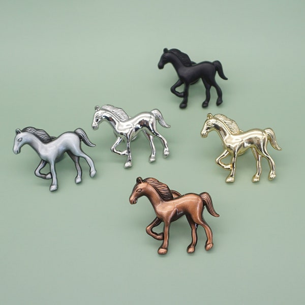 Horse Cabinet Knob  Drawer Pulls Knobs Antique silver Cabinet Pulls Unique Gift Black Antique Bronze Drawer Pulls