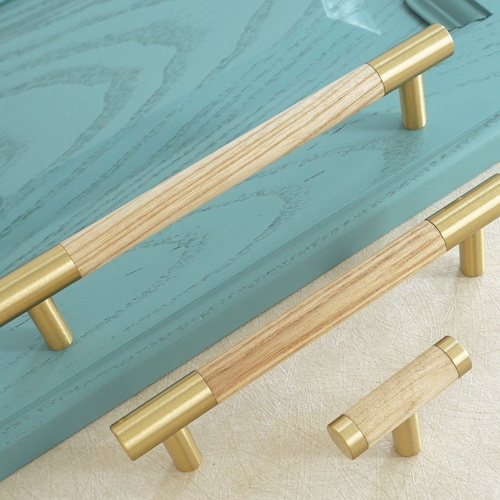6.3'' Brushed Brass Door Handles Drawer Pulls Etsy