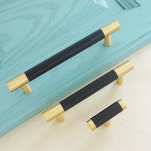 3" 4’ 5“ Black Drawer Pulls Knobs Cupboard Handles Cabinet Pulls Modern Wardrobe Closet Handles Kitchen Cabinet Hanldes Knobs  76 102 128mm