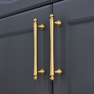 3.78" 5'' 7.55''Brass Drawer Pulls Knobs Cupboard Pulls Cabinet Pulls Brushed Brass  Bronze Wardrobe Pulls Closet Handles Cabinet Hardware