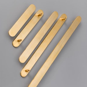 3.0“ 3.78" 5.0" 6.3" Brushed Brass Drawer Pulls  Dresser Pulls Knobs Kitchen Cabinet Handles  Wardrobe Cupboard Handles