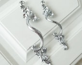 44 pcs 3.75 quot Dresser Pull Knob Drawer Pulls Handles Silver Chrome Kitchen Cabinet Handles Door Handle Decorative Hardware 64 96 mm