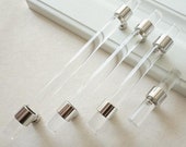 2.5 quot 3.5 quot 14.0 quot Customizable Clear Silver Acrylic Dresser Pull Handles Drawer Pull Handle Knob Kitchen Cabinet Handles Door Pulls Decor