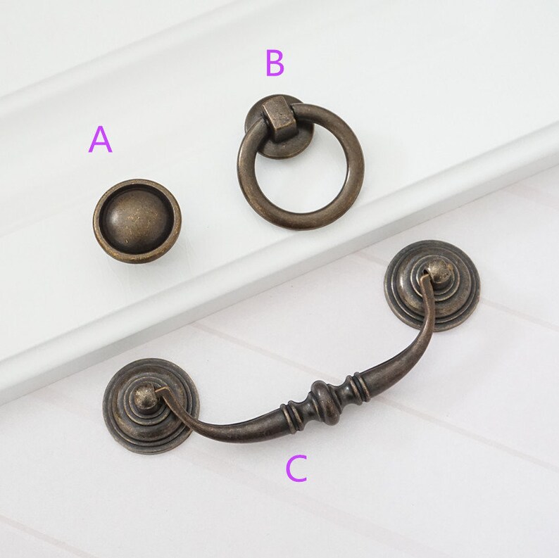 4.25 Drawer Bail Pull Handles Dresser Handles Knob Etsy