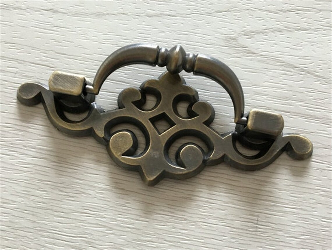 2.5 3.25 Vintage Style Bail Drawer Pulls Drop Etsy