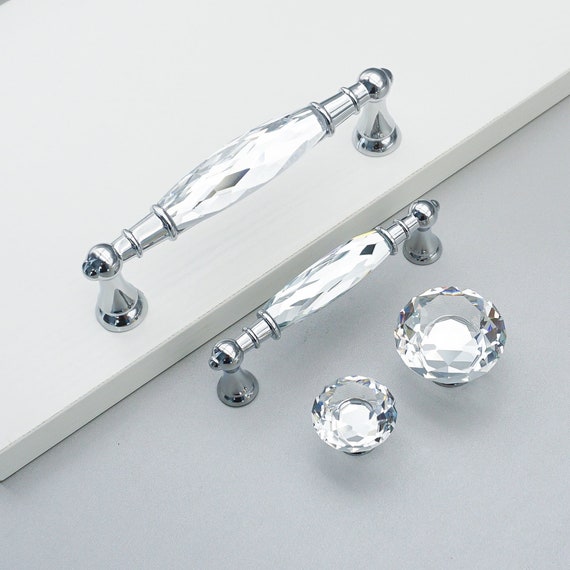 3.755 Luxury Crystal Handles Drawer Handles Dresser Pulls Handles