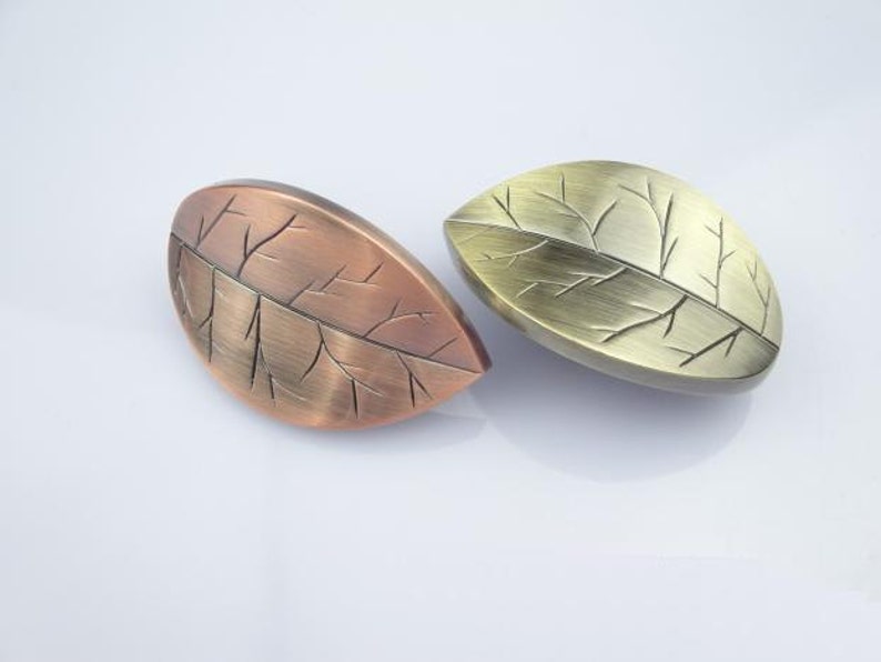 Unique Dresser Knob Drawer Knobs Pulls Handles Leaf Antique Etsy