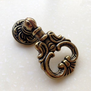 Antique Bronze Drop Handle Dresser Pulls Handles / Cabinet Knobs Handle Pull Knob Furniture Hardware