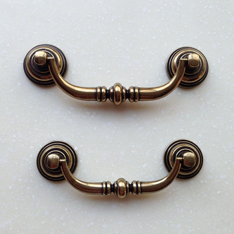 Drop Bail Dresser Pull Handle Drawer Pulls Handles Rustic Etsy