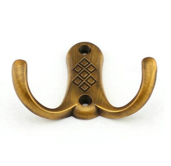 Wall Hooks Metal Hooks Antique Bronze Metal Coat Hangers Etsy
