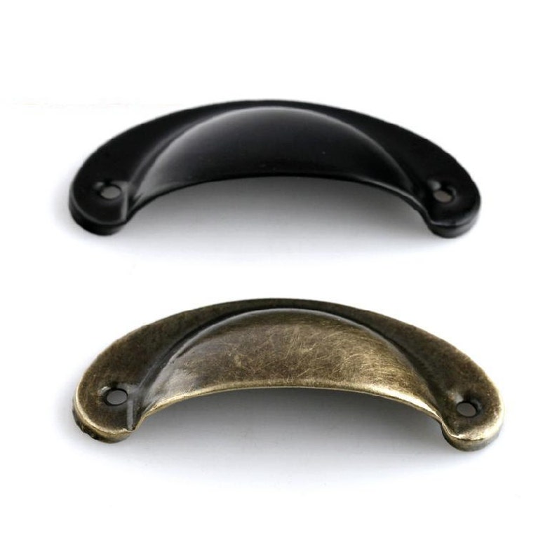 Cup Dresser Pull Drawer Pulls Handle Knobs Antique Bronze / Etsy