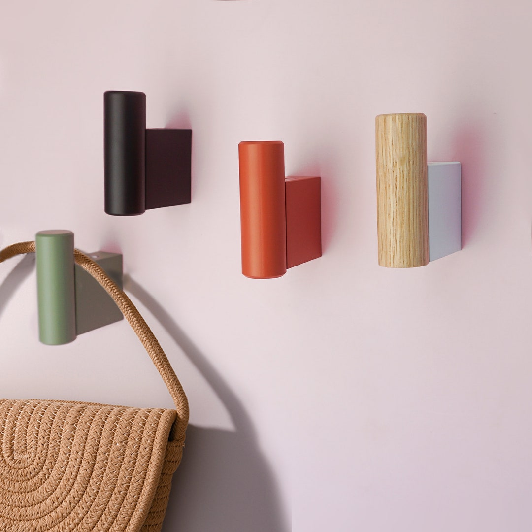 Colorful Wall Hooks Black White Orange Grenn Gray Decorative Wall Hook