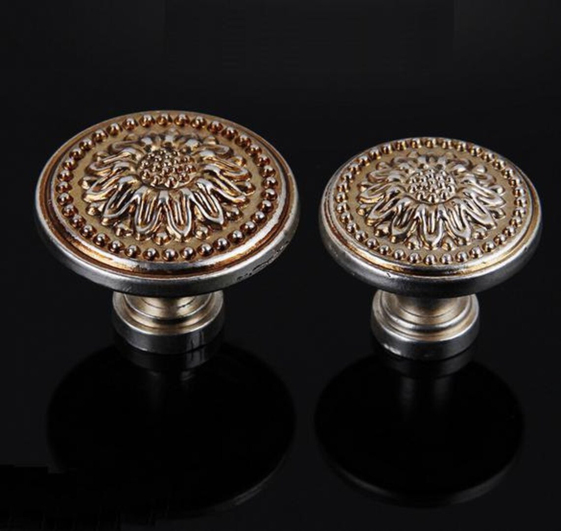 Dresser Knobs Pulls Drawer Knob Pull Handles Antique Silver Etsy