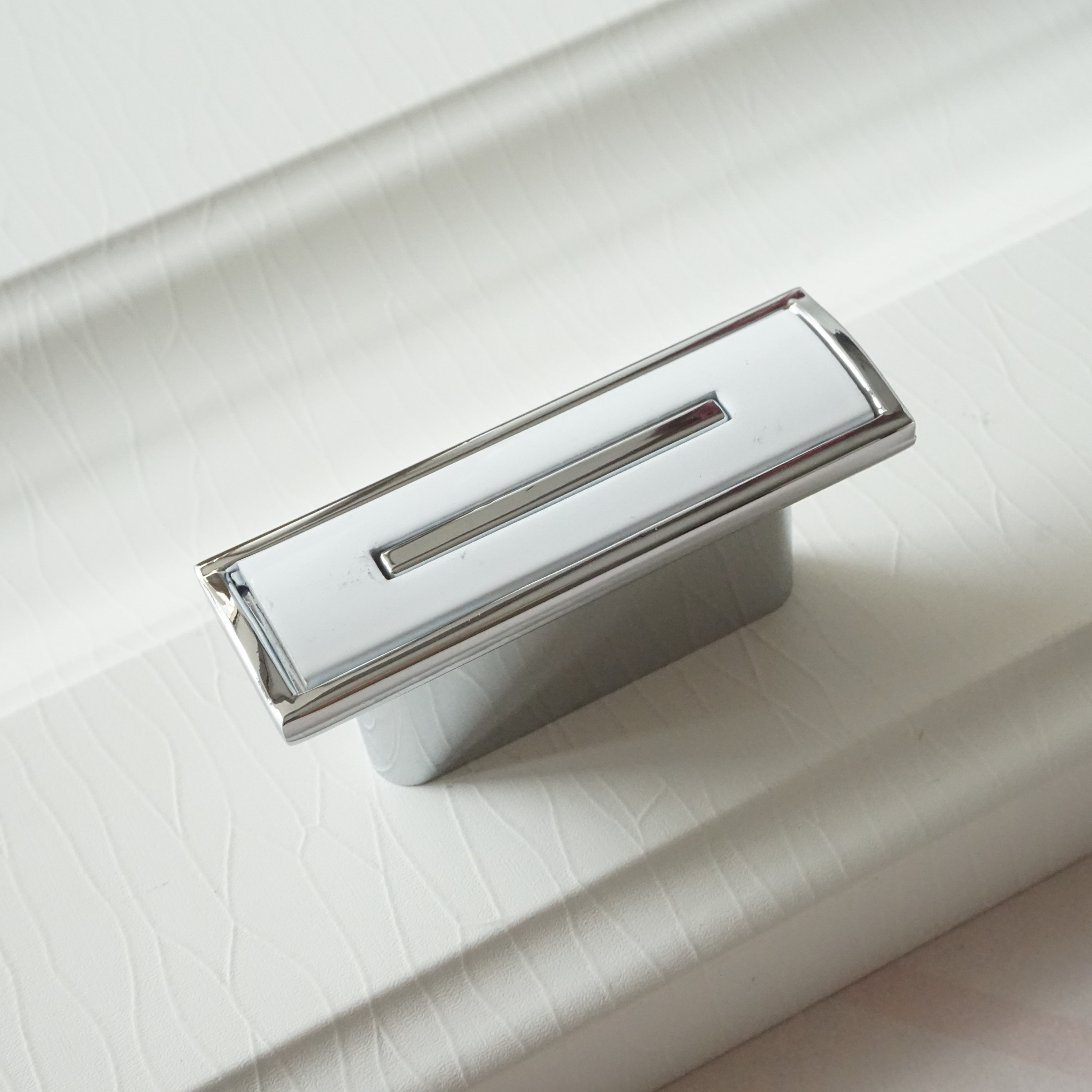 White Silver Handles Kitchen Pulls Dresser Pulls Etsy