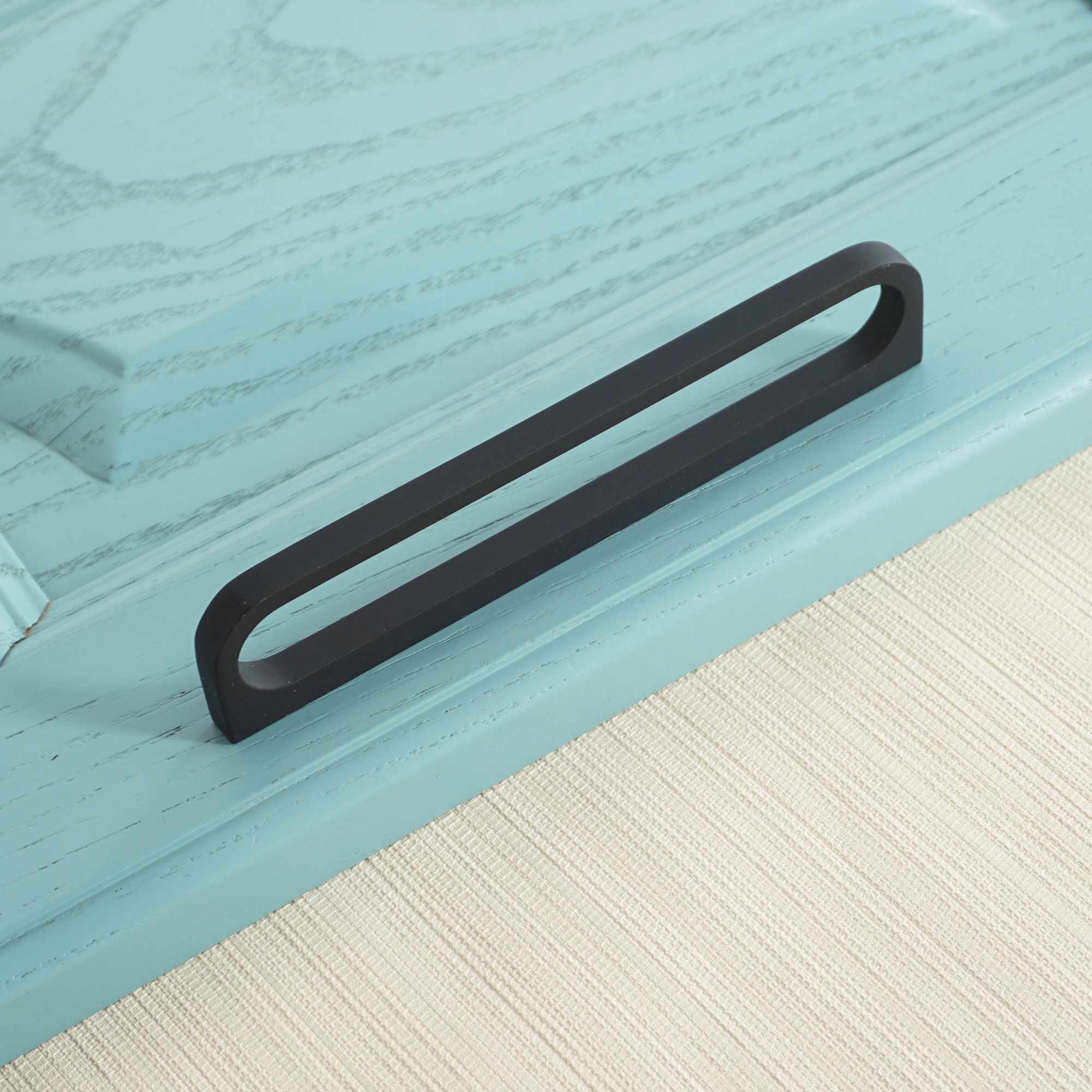 3.65'' 7.55 12.6 Schwarze Schrankgriffe | Etsy