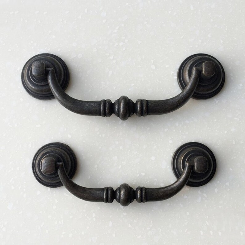 Drop Bail Dresser Pull Handle Drawer Pulls Handles Rustic Etsy