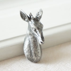 Antique Silver Drawer Knobs Animal Cabinet Knobs Dresser Knobs Drawer Pull Handles Pulls Handle Duck Deer Bear Dog High quality image 7