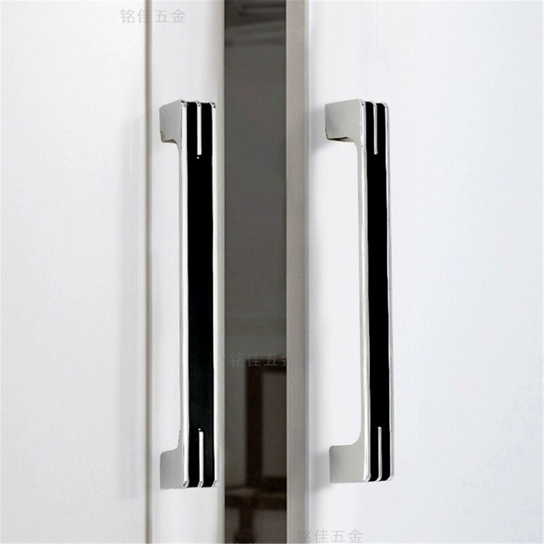 1.25 3.78 5 6.3 8.8 12.5 Drawer Handle Pulls Chrome Black White Kitchen Cabinet Handles Wardrobe Handles Dresser knobs Modern Style image 8