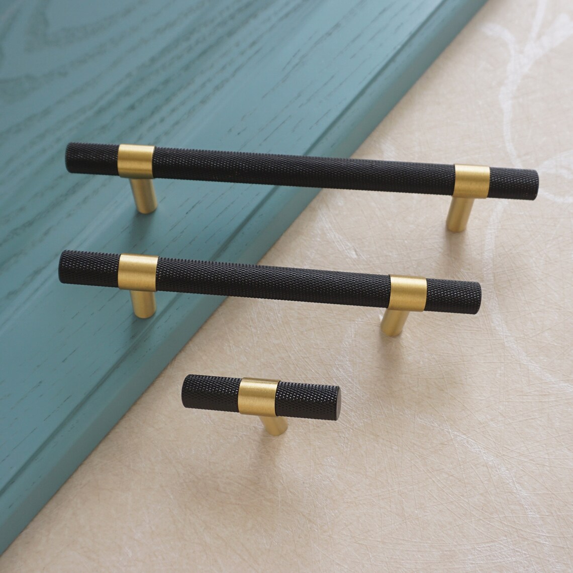 3.78 5Black Brass Drawer Pulls Handles Etsy